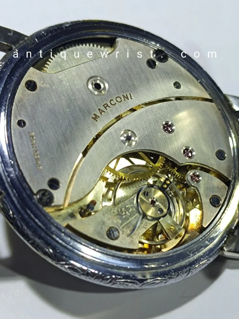 Rolex Marconi Art Deco Watch  Guilloché Case Near Mint Hans Wilsdorf RWC Ltd 193
